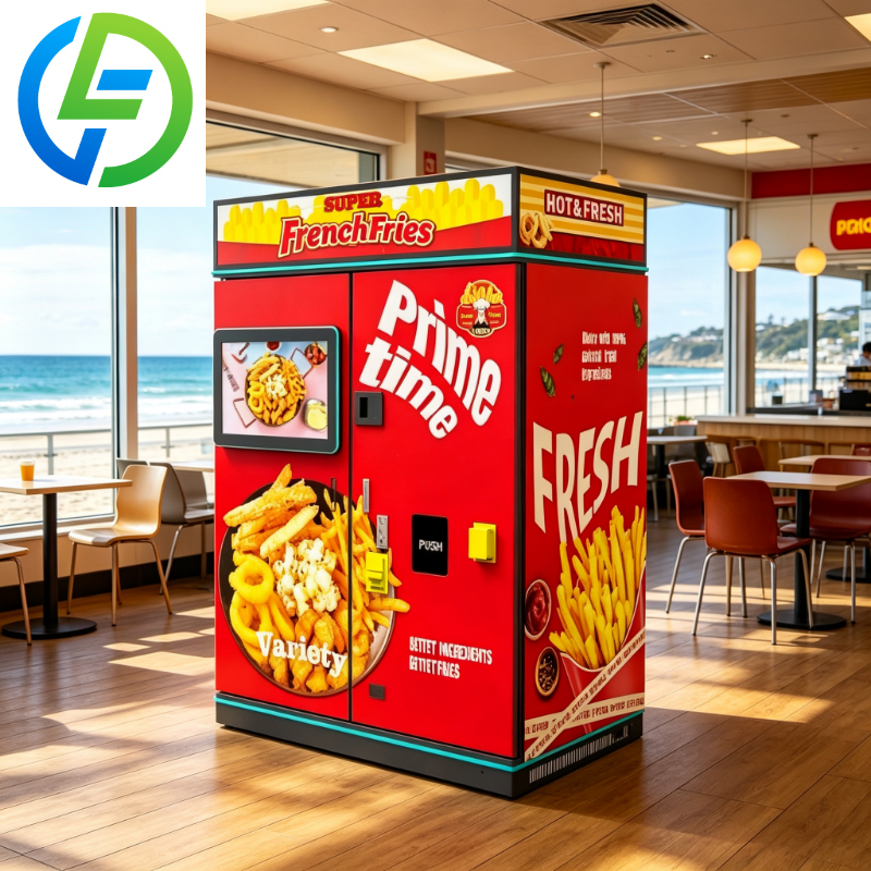 Bill Acceptor Vending - Manufacturers Automatic French Fries Vending Machine