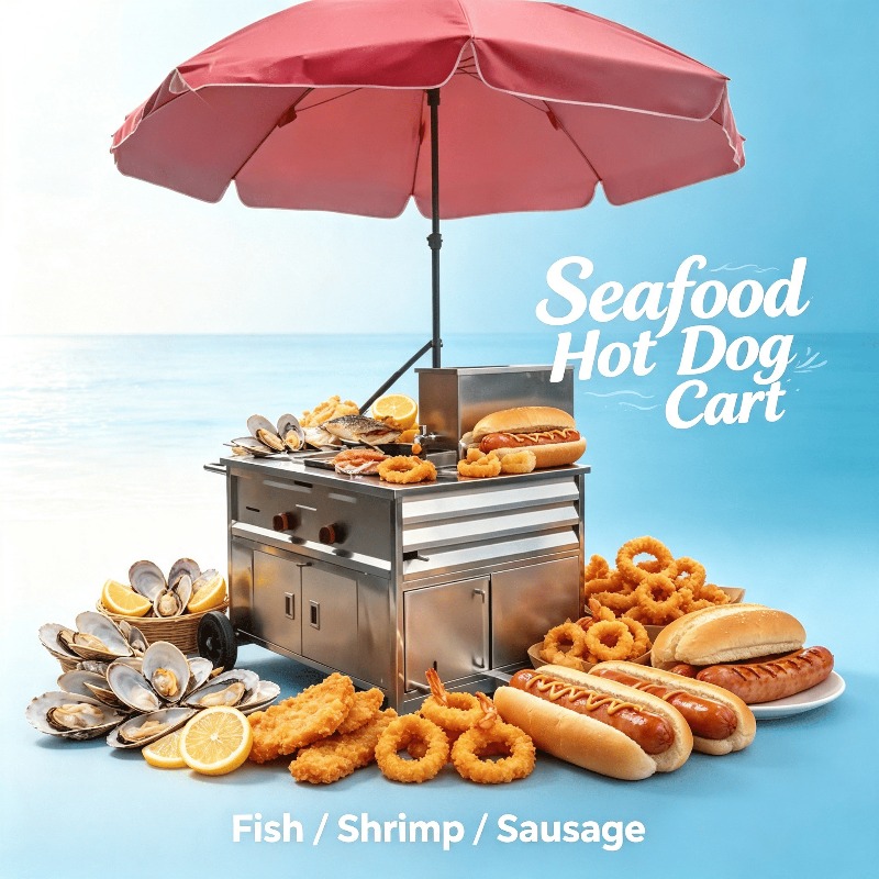 Portable Stainless Steel Food  - Hot Dog Vending Cart avis et prix