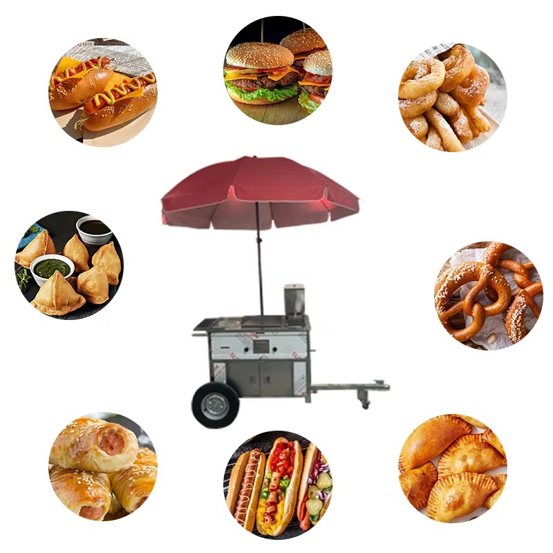 Portable Stainless Steel Food  - Hot Dog Vending Cart avis et prix
