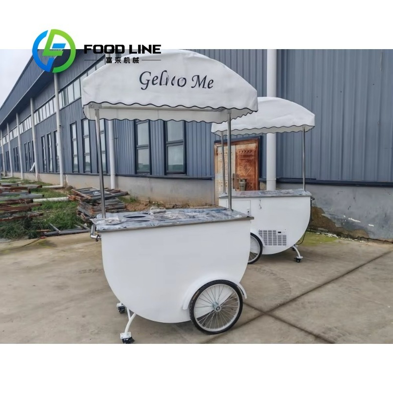 Customized Commercial Mobile V - Hot Dog Vending Cart avis et prix