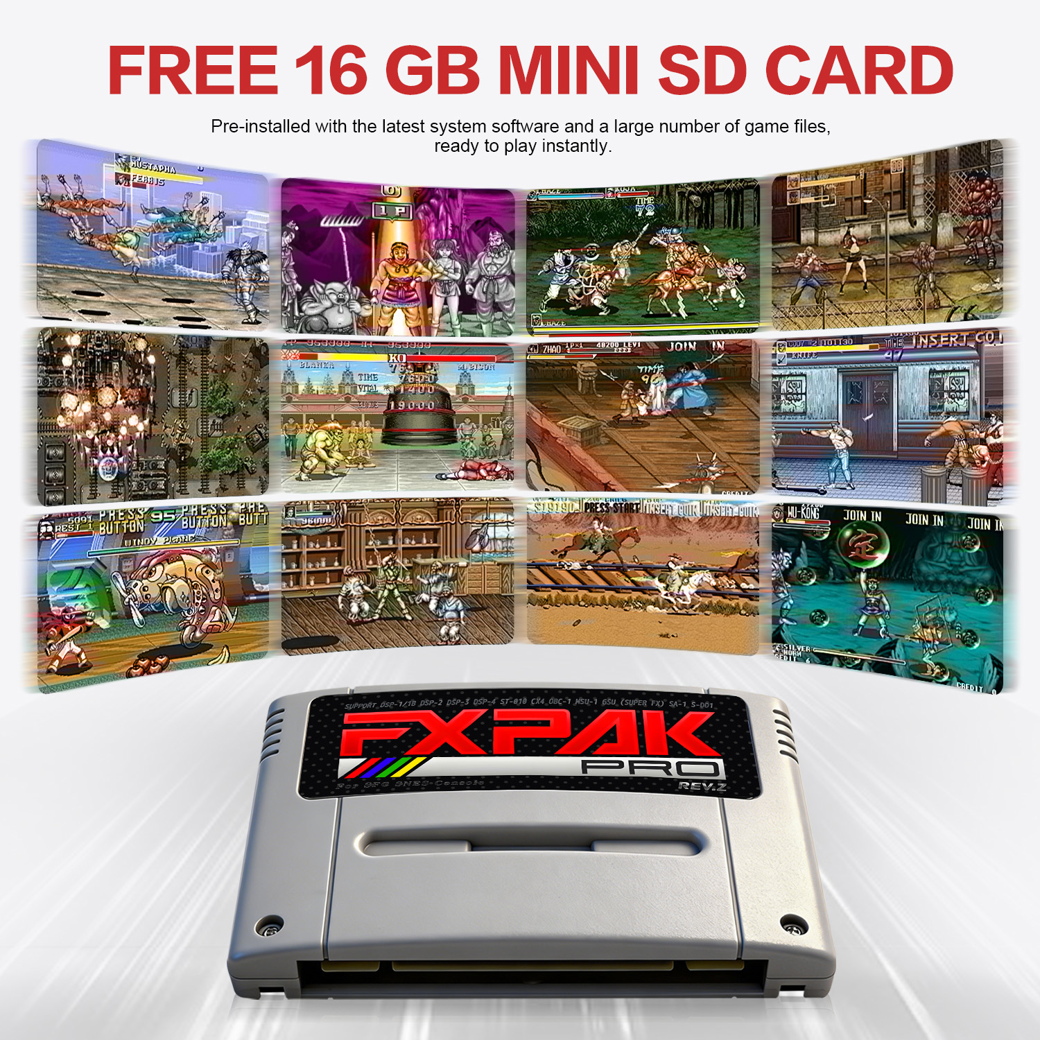 New SD2 Fxpak Pro Rev.Z Game C - Arcade Z avis et prix