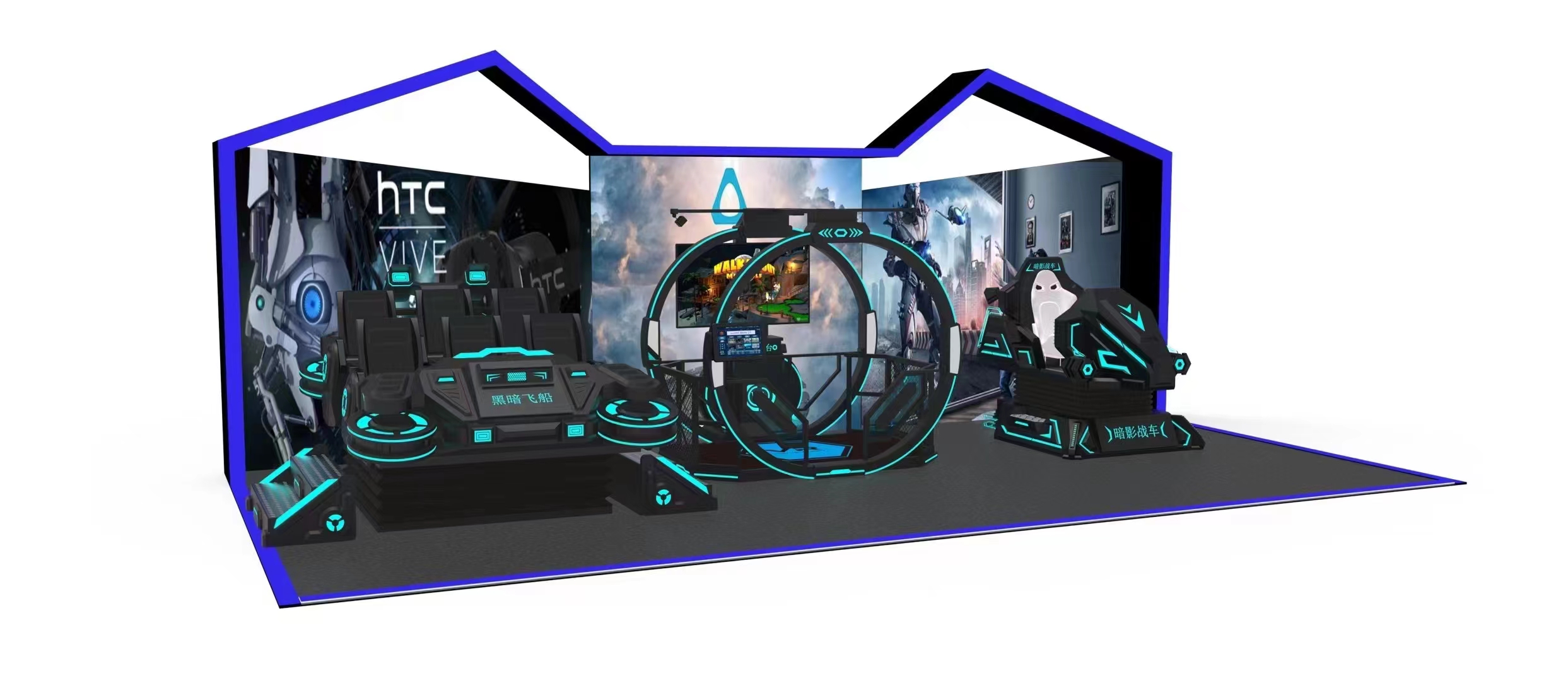 High Quality Theme Park 4 Seat - 9D Vr Simulator avis et prix