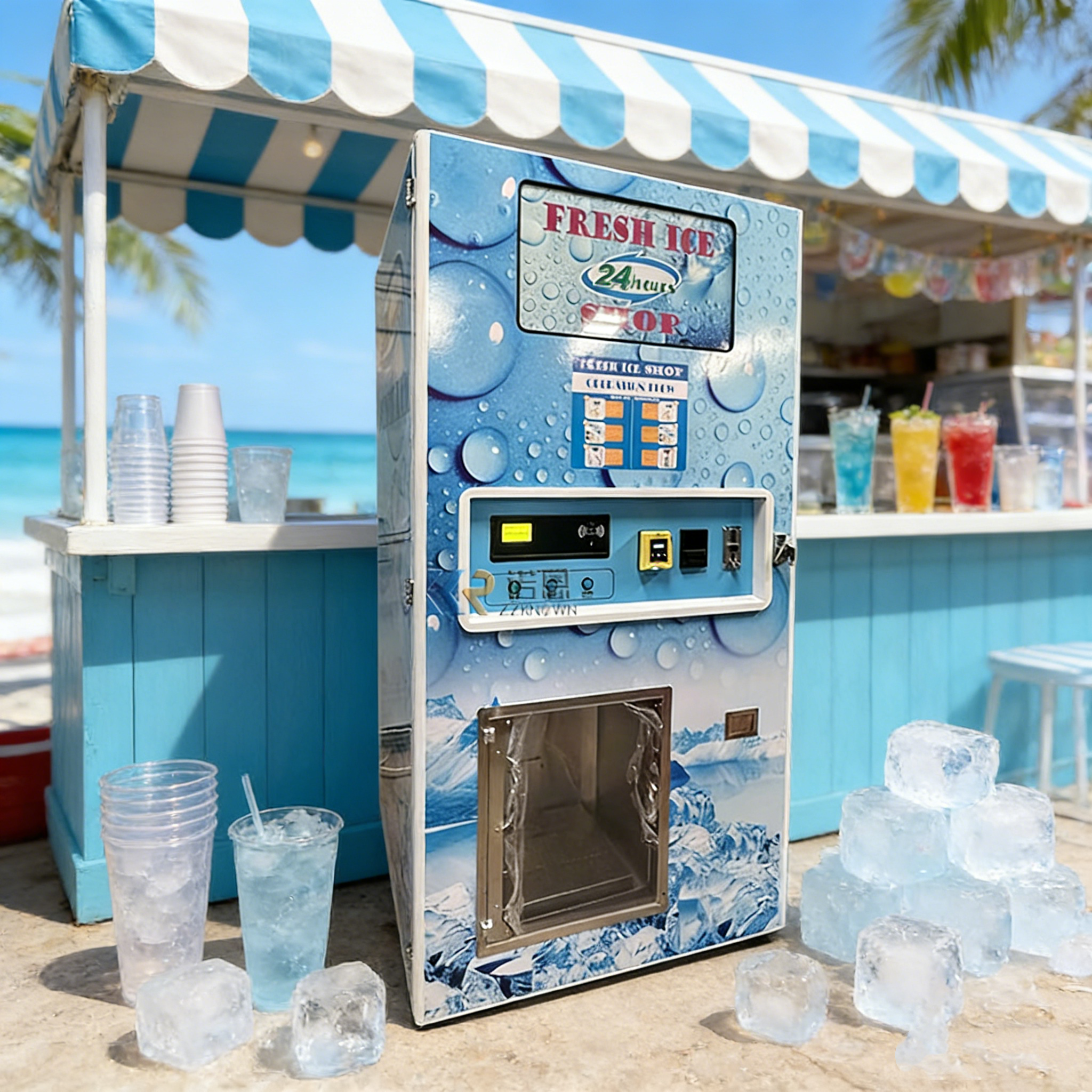 Customized Automatic Ice Vendi - Commercial Vending Machine avis et prix