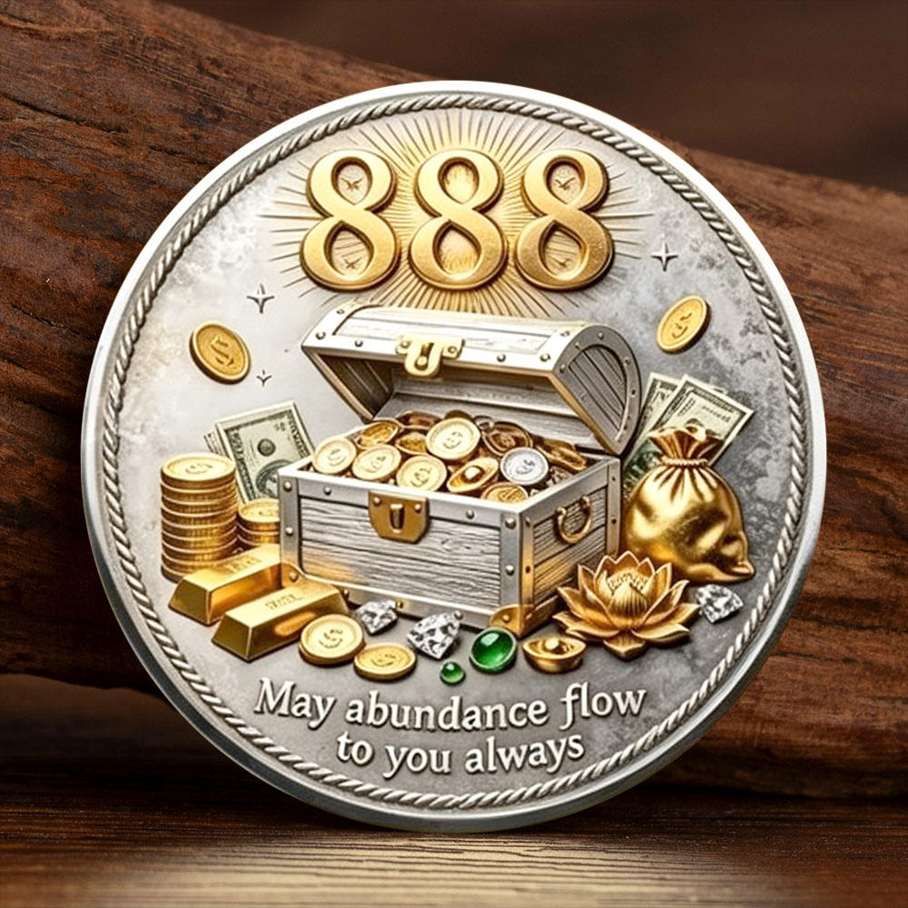 2D Gold Silver Plated 888 Ange - Token Coin Mechanism avis et prix