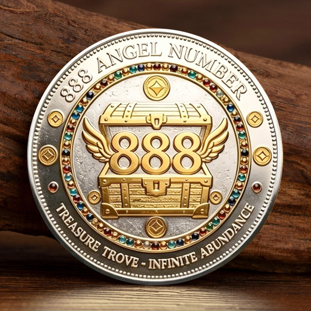 2D Gold Silver Plated 888 Ange - Token Coin Mechanism avis et prix