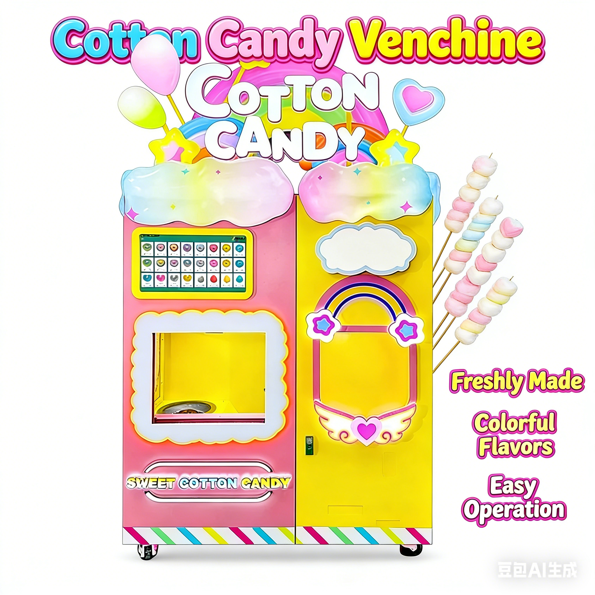 Customized Custom Kids Cotton  - Candy Vending Machine avis et prix