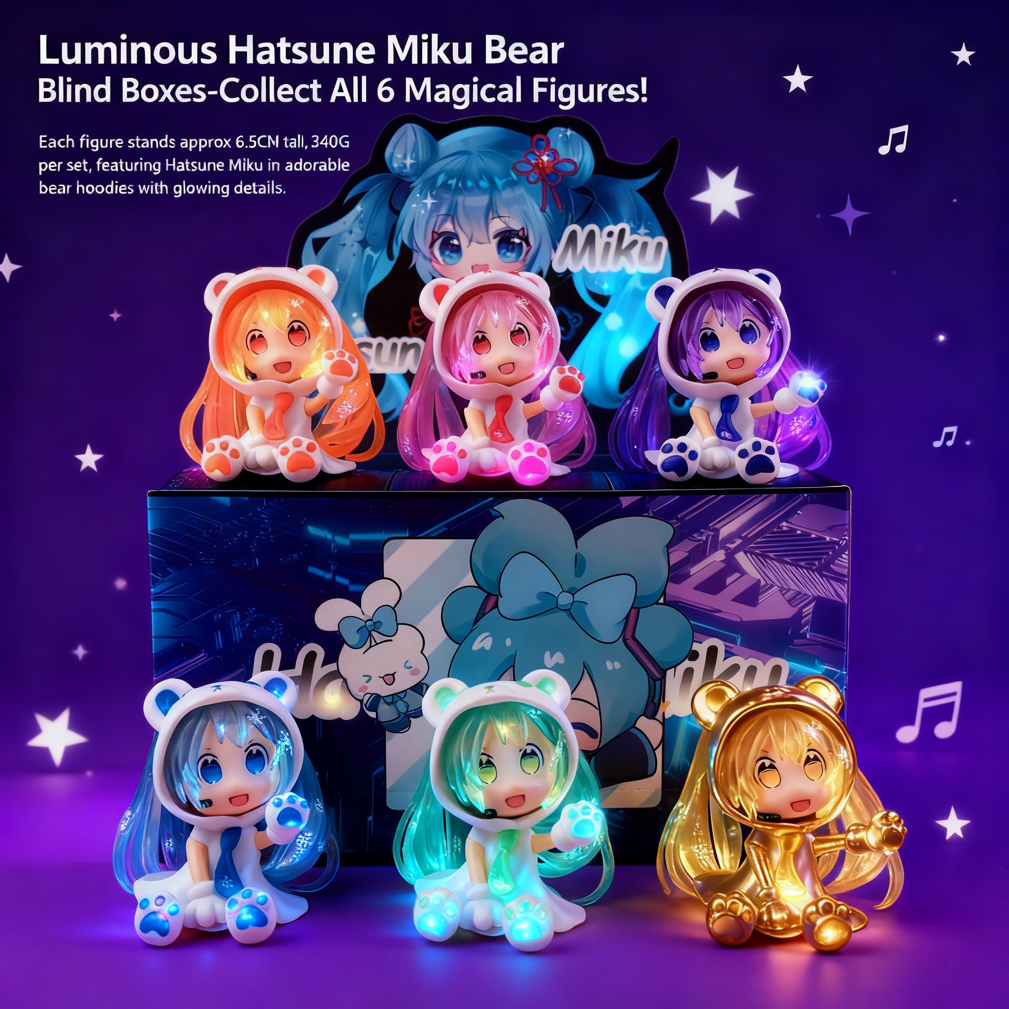 Glow in the Dark Hatsune Miku  - Claw Crane Machine avis et prix
