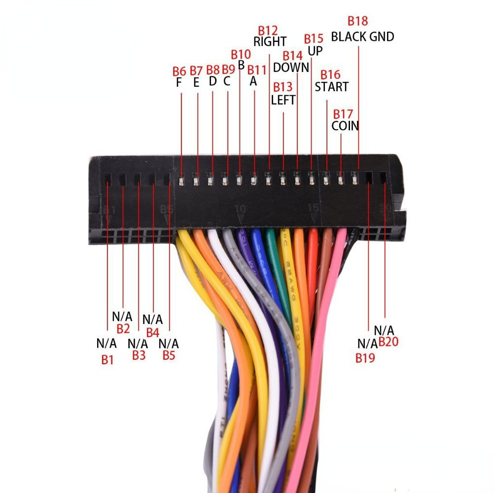 Arcade 40 Pin Cabinet Wire Har - Arcade Button Pcb avis et prix