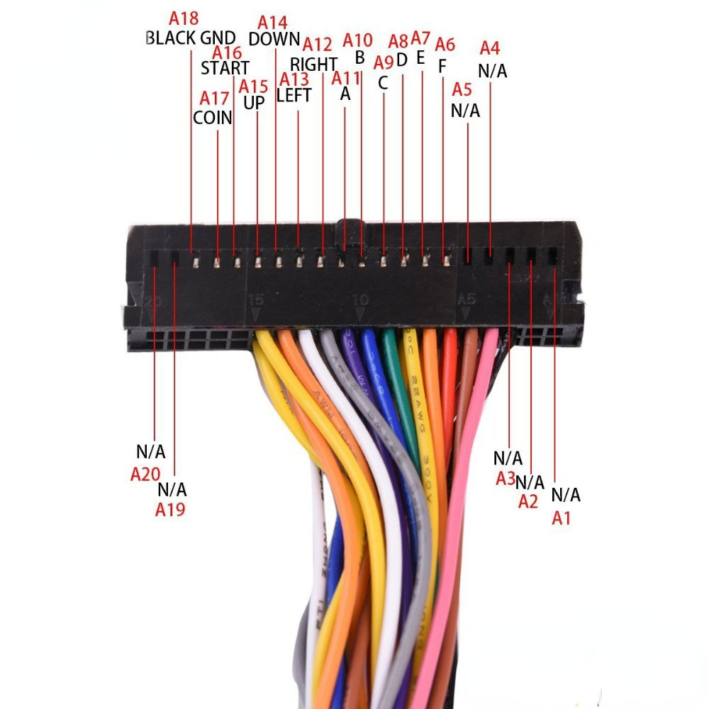 Arcade 40 Pin Cabinet Wire Har - Arcade Button Pcb avis et prix
