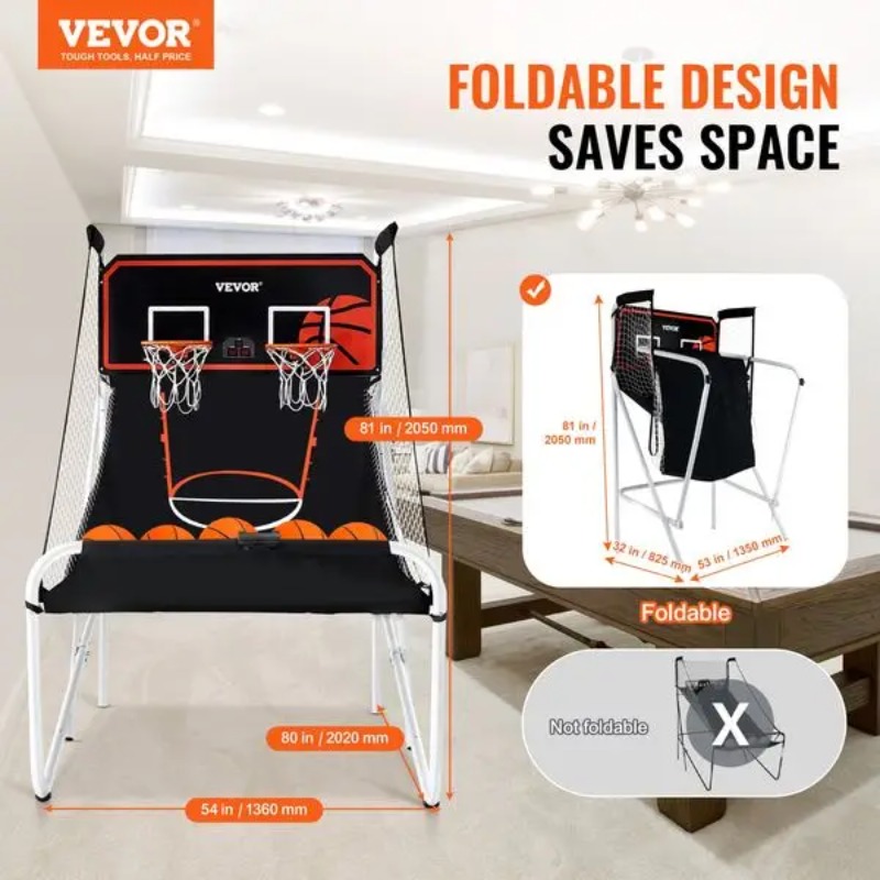 【Hot Item】Foldable Basketball  - Arcade Games & Vending Llc Photos avis et prix