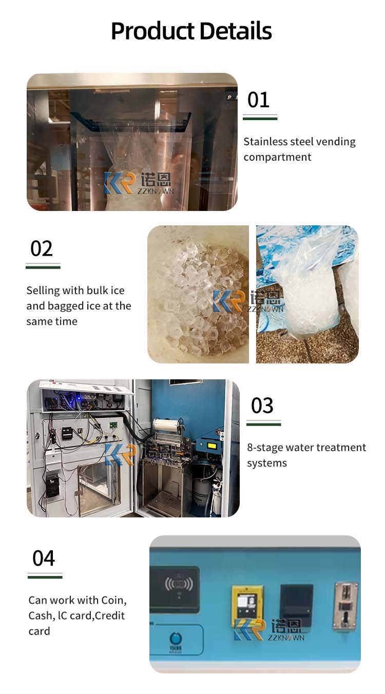 Customized Self Service Ice Di - Commercial Vending Machine avis et prix