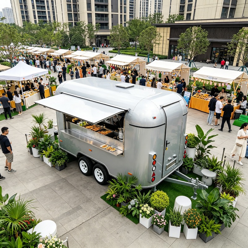 Customized Food Truck Mobile w - Hot Dog Vending Cart avis et prix