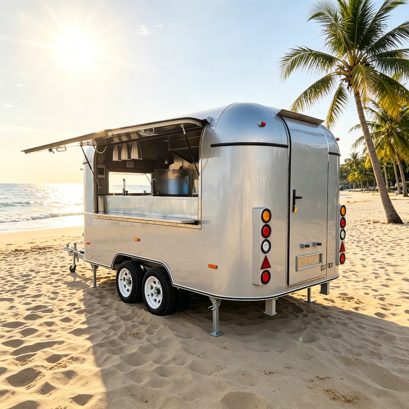 Customized Food Truck Mobile w - Hot Dog Vending Cart avis et prix