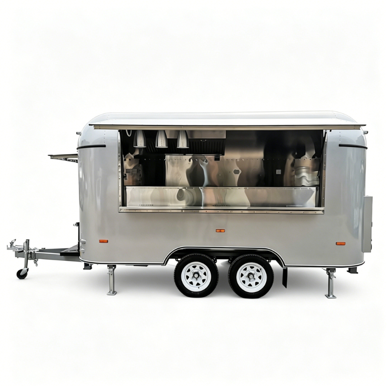 Customized Food Truck Mobile w - Hot Dog Vending Cart avis et prix
