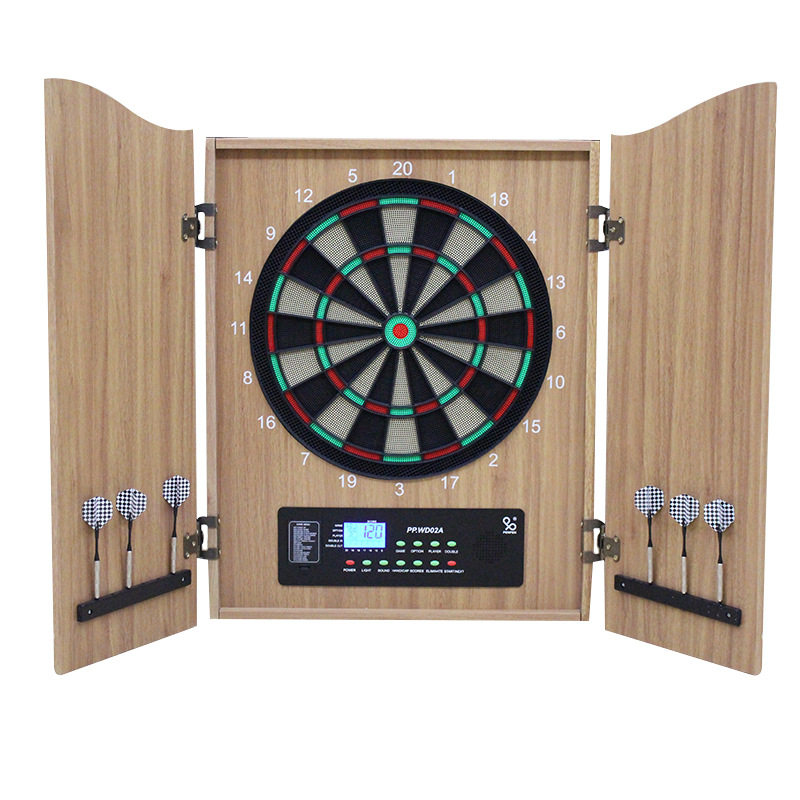 Luxury wooden electronic dart  - Electronic Dartboard Cabinet avis et prix