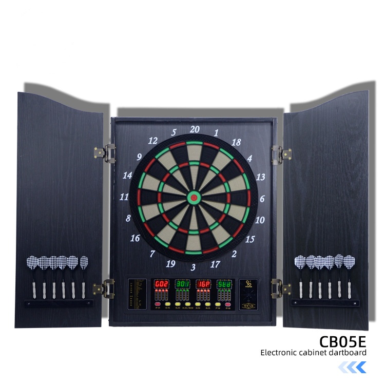 Luxury wooden electronic dart  - Electronic Dartboard Cabinet avis et prix