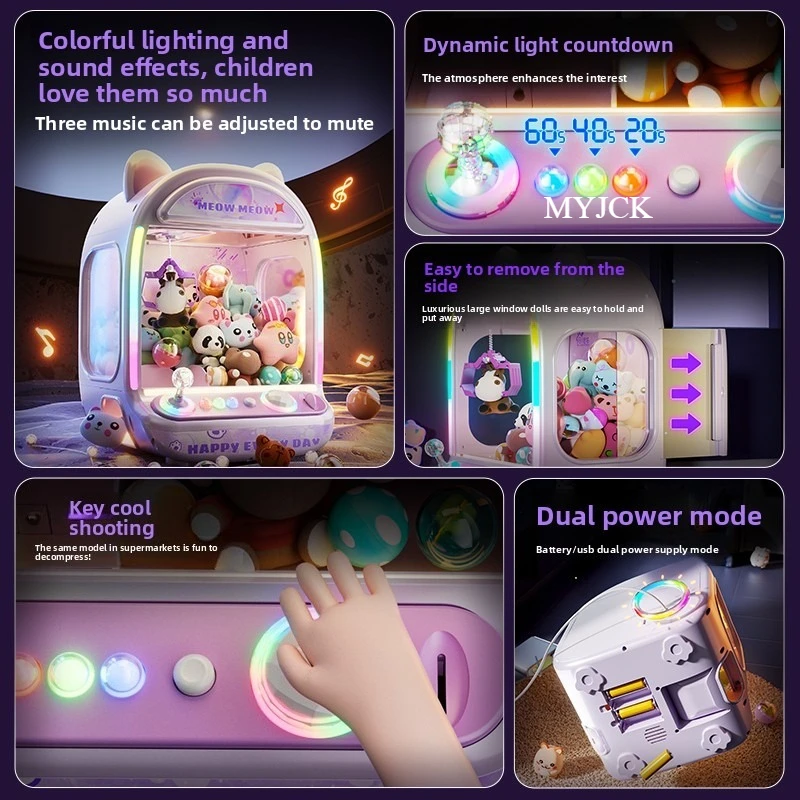 DIY Purple Automatic Doll Mach - Claw Crane Machine avis et prix