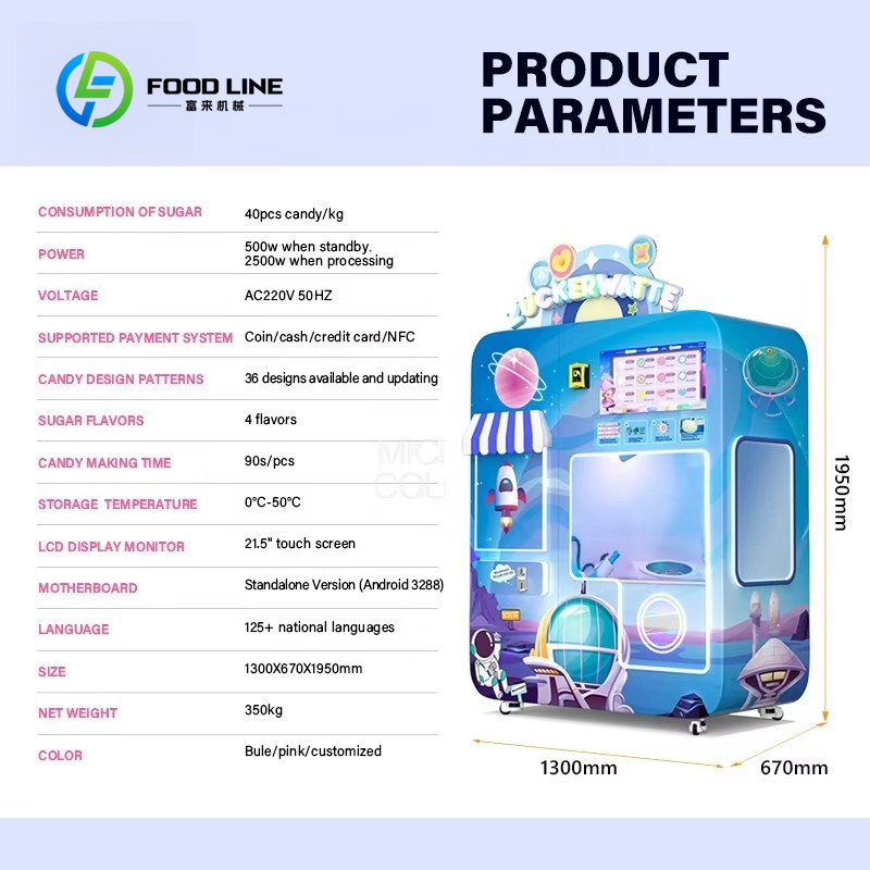 Customized Cotton Candy Vendin - Bill Acceptor Vending avis et prix